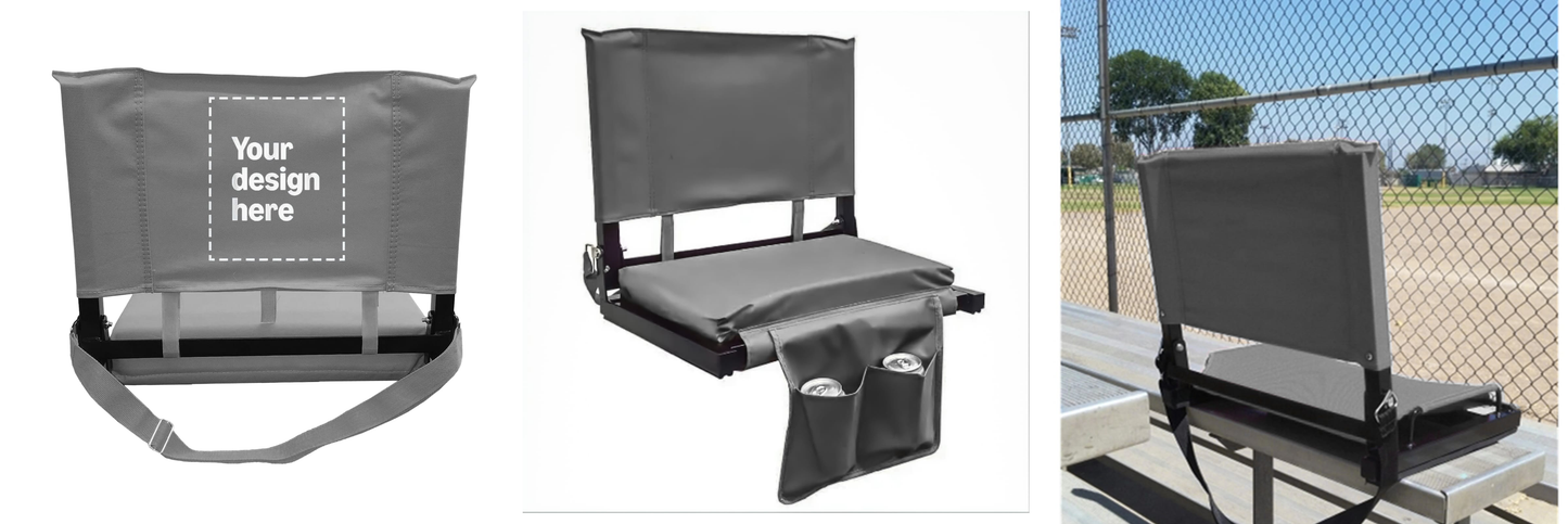 COMPLEX LOGO (7-8 COLORS)-CUSTOM STADIUM CHAIR