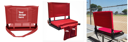 CUSTOM STADIUM CHAIRS                                                        (MINIMUM ORDER: 36 STADIUM CHAIRS)