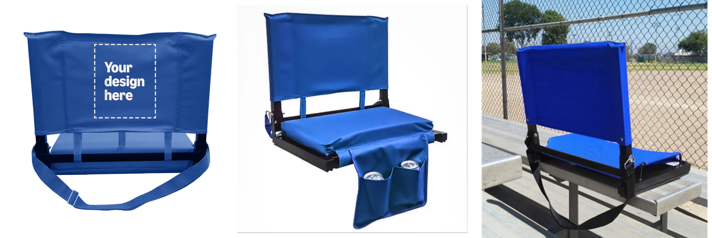 CUSTOM STADIUM CHAIRS                                                        (MINIMUM ORDER: 36 STADIUM CHAIRS)