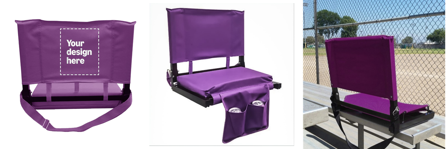 CUSTOM STADIUM CHAIRS                                                        (MINIMUM ORDER: 36 STADIUM CHAIRS)